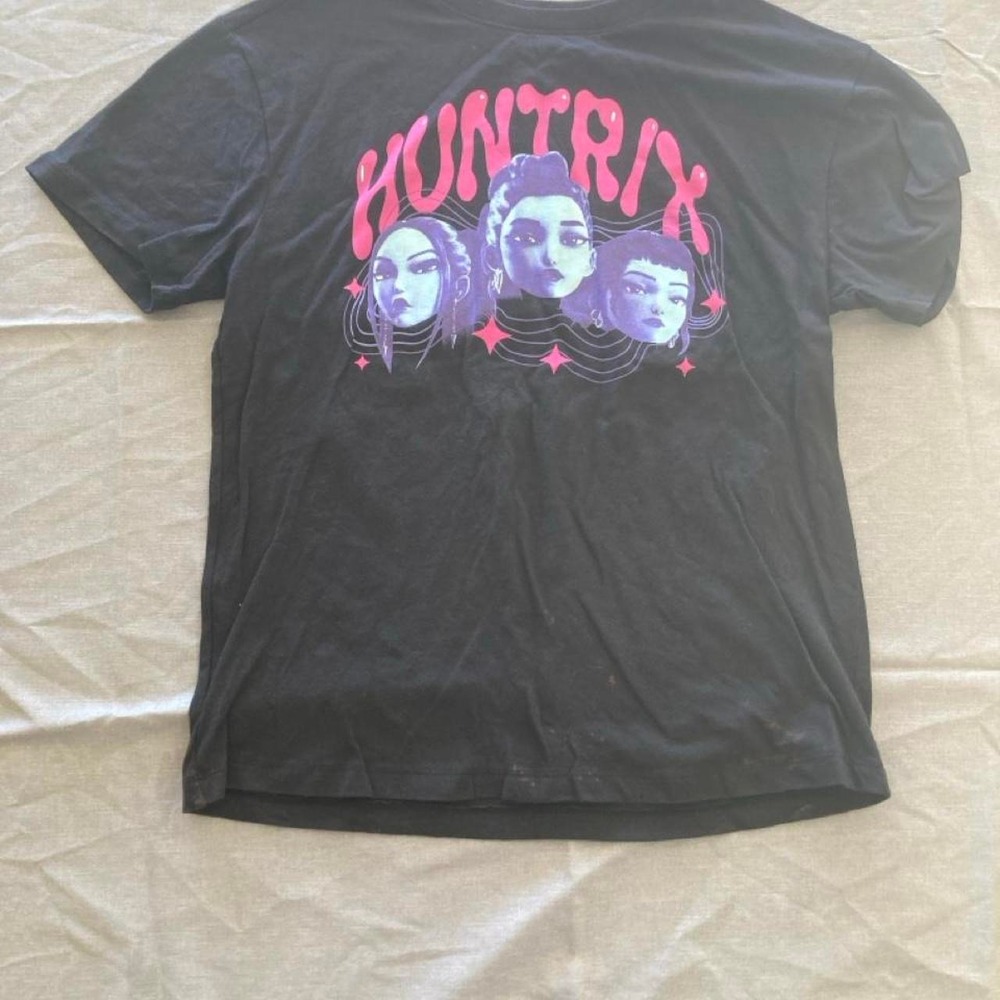 Huntrix Kpop demon hunters cotton t-shirt anime kids